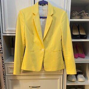 Express Women's Vibrant Yellow Suit Jacket
